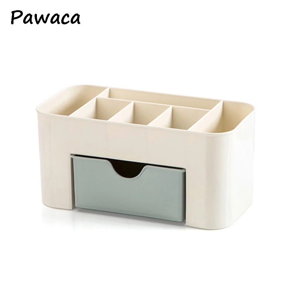 

Plastic Desktop Cosmetic Collection Box With Drawer Sundries Collection Box Home Multi-Functional Jewelry Collection Box