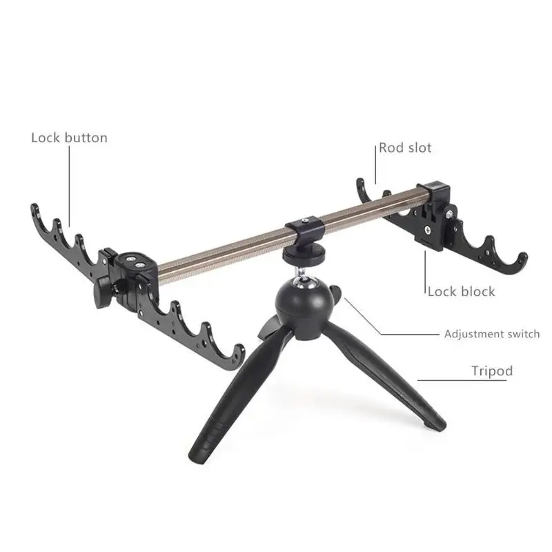 Adjustable Carp Ice Fishing Rod Stand Holder Fishing Pole Triangle Bracket Tripod Fishing Tackle Accessory Pesca