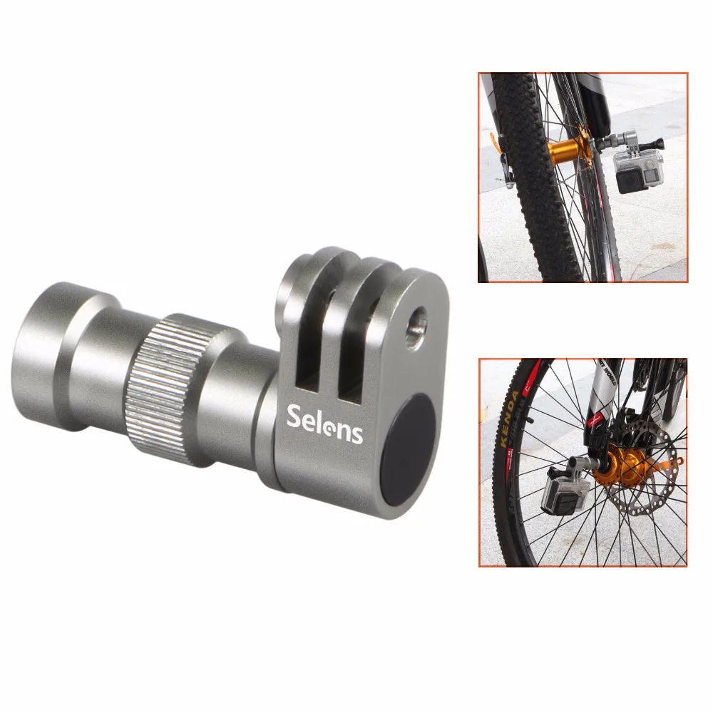 Bicycle Wheel Hub Bracket Holder Connector Three Prong Mount for GoPro