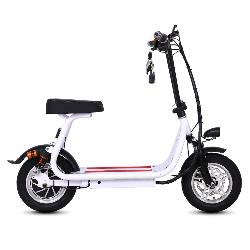 2018 new 12inch two wheels electric foldable scooter with seat mini