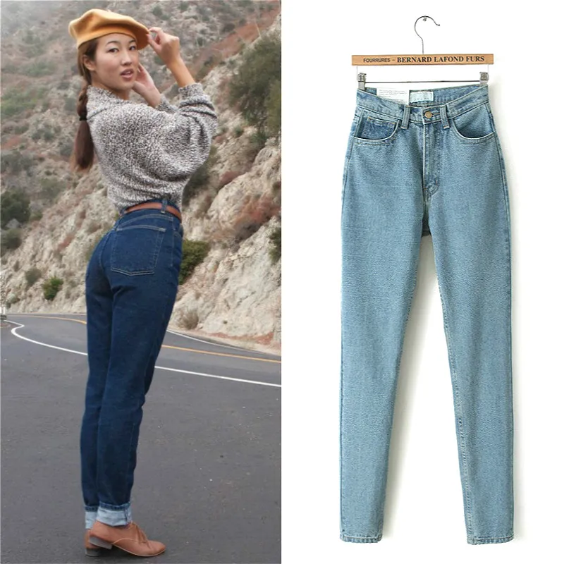 Boyfriend Jeans For Women High Waist Jeans Pencil Pants Denim Trousers Female Casual Jeans Mujer Femme Ladies Pants High Quality