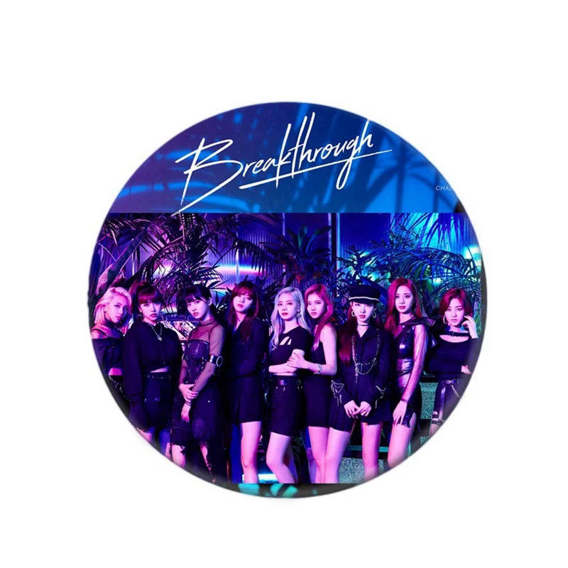 

KPOP Korea TWICE New Album "Breakthrough" Custom Badge Round Badge Pin And Brooch For Coat Backpack