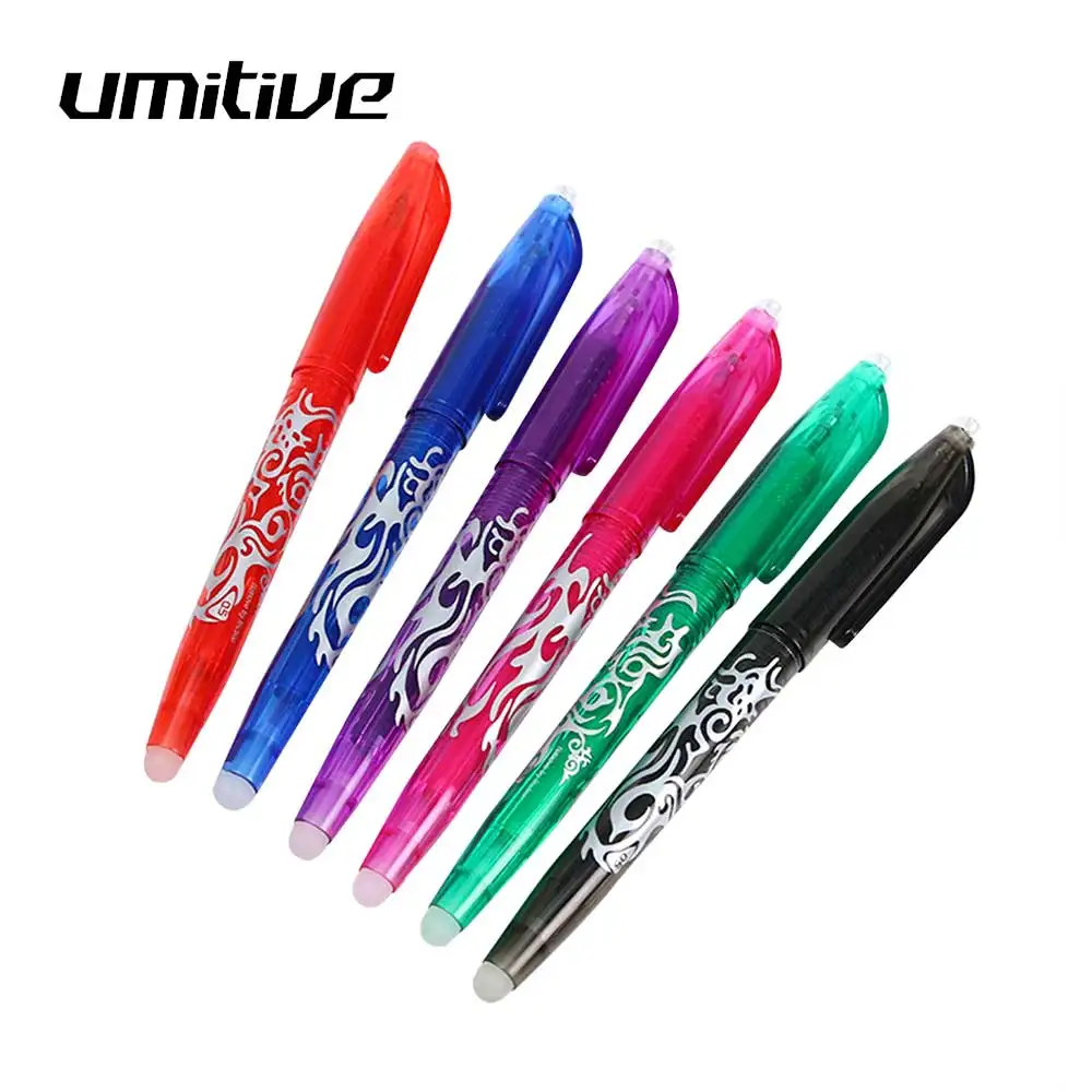 

Umitive 1 PCS Rainbow Erasable Gel Pen Magical Writing Neutral Pen Creative Drawing For School Office Stationery