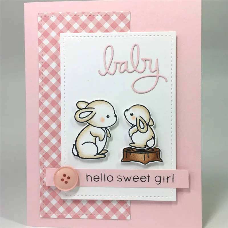 

Eastshape Cutting Dies Cute Animal Metal Cutting Dies Clear Stamp DIY Decor Embossing Scrapbooking Craft Card Stencil Template