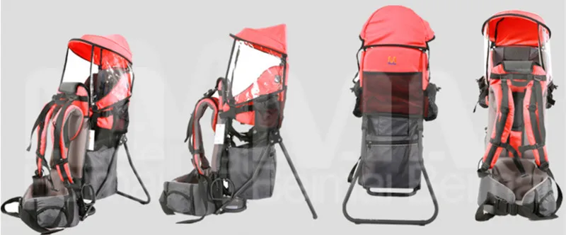 Foldable Baby Travel carrier Waterproof Baby Toddlr Hiking Backpack Outdoor Mountaineering Shade Carrier-Original Frame Chair