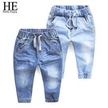 HE Hello Enjoy Girls jeans pants spring Autumn 2018 children’s clothing jeans blue denim trousers casual pant Baby Children Pant