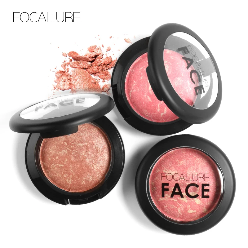 

Brand FOCALLURE Make Up Blushes Face Bronzer Blushes Powder Cosmetic Natural Base Makeup Highlighter Face Contour Blush