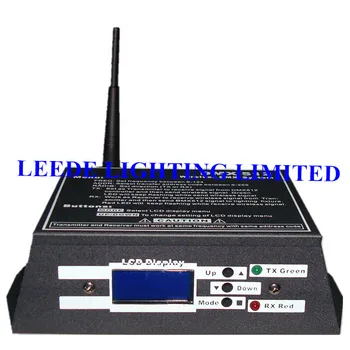 

Free shipping 4pcs/lot 2.45GHz 300m DMX512 Wireless Data Transmitter And Receiver for dmx stage lights
