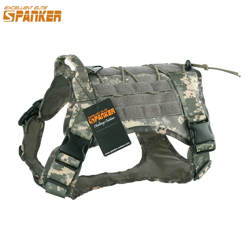 

EXCELLENT ELITE SPANKER Outdoor Dog Clothes Tactical Training Dog Vest Pet Dog Clothes Military Hunting Ordinary Dog Clothes