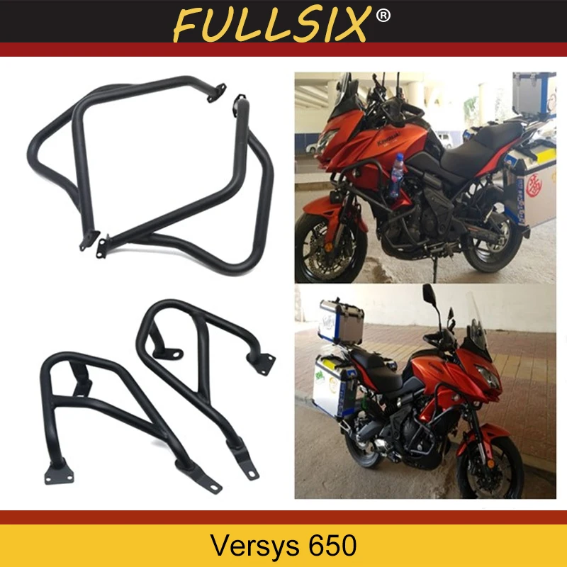 

Motorcycle Engine Bumper Guard Crash Bars Protector Steel For KAWASAKI Versys 650 KLE650 Versys650 2015 2016 2017 2018