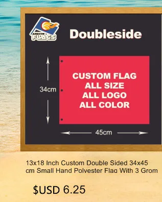 Пользовательские 34x45 см сад флаг печать в формате HD 100D трикотажные полиэстер декоративные индивидуальные двойной спортивные баннеры без древка