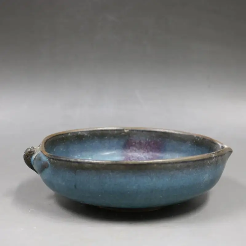 

Songjun Kiln Painted Literature Room Peach-shaped Water-washed Home Decoration Porcelain Collection Handmade Porcelain