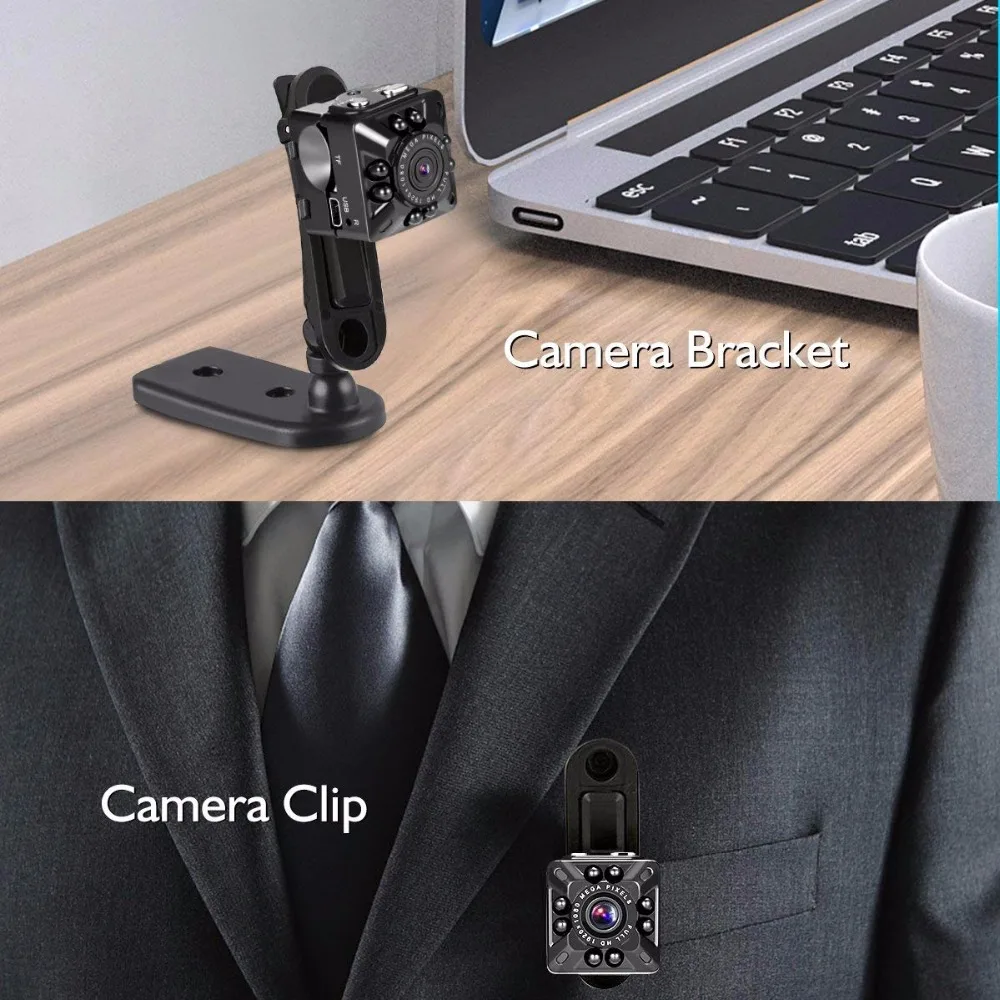 SQ10 мини-камера 1080 P портативная видеокамера безопасности маленькая камера с ночным видением Обнаружение движения Спортивная камера Поддержка Скрытая TF карта