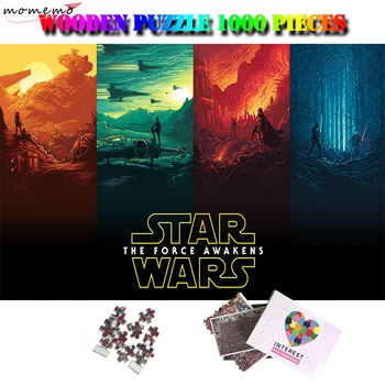 

MOMEMO Star Wars Puzzle 1000 Pieces Classic Movie Customized Adults Personality High Definition Wooden 1000 Piece Puzzle Toys