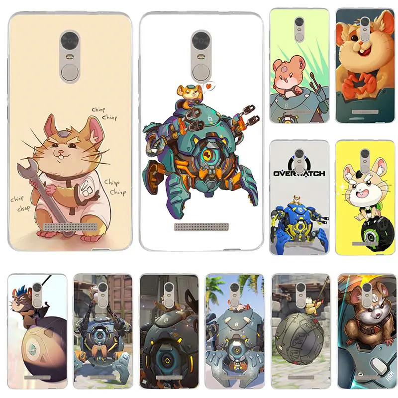 

Wrecking Ball Hammond Overwatchs Soft Mobile Phone Accessories for Xiaomi Redmi Mi Note 2 3 3S 4X 4A 5 6 5 5S 5A 6 8 A1 Pro Plus