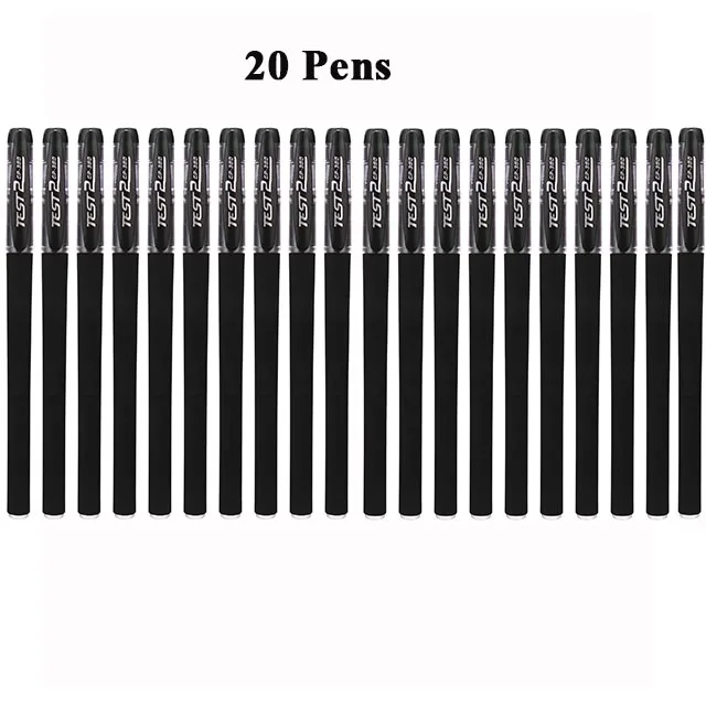 20 шт./партия гелевые ручки с карандашом Csae канцелярские принадлежности Корейская Студенческая ручка для школы милые кавайные канцелярские принадлежности 040223 - Цвет: 20 Pens