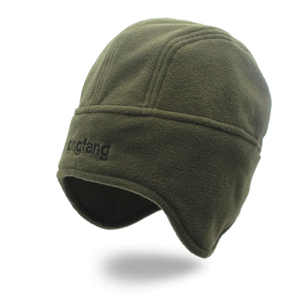 

Outfly Cap Polar Fleece Hooded Hat autumn and winter super warm polar fleece ski handle fleece windproof snow couple hat
