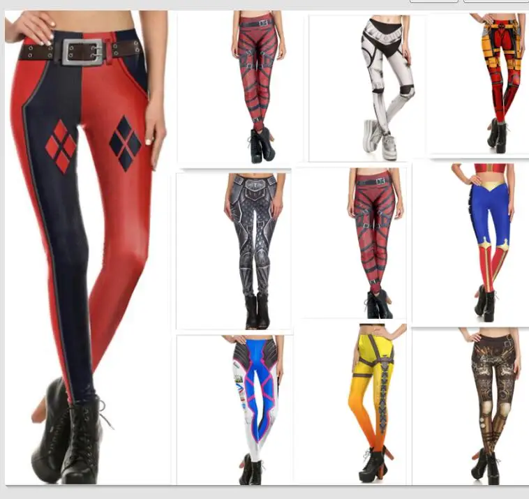 

Widowmaker cosplay Women 3D Printed leggings Super HERO Deadpool Leggins Printed legging for Woman pants