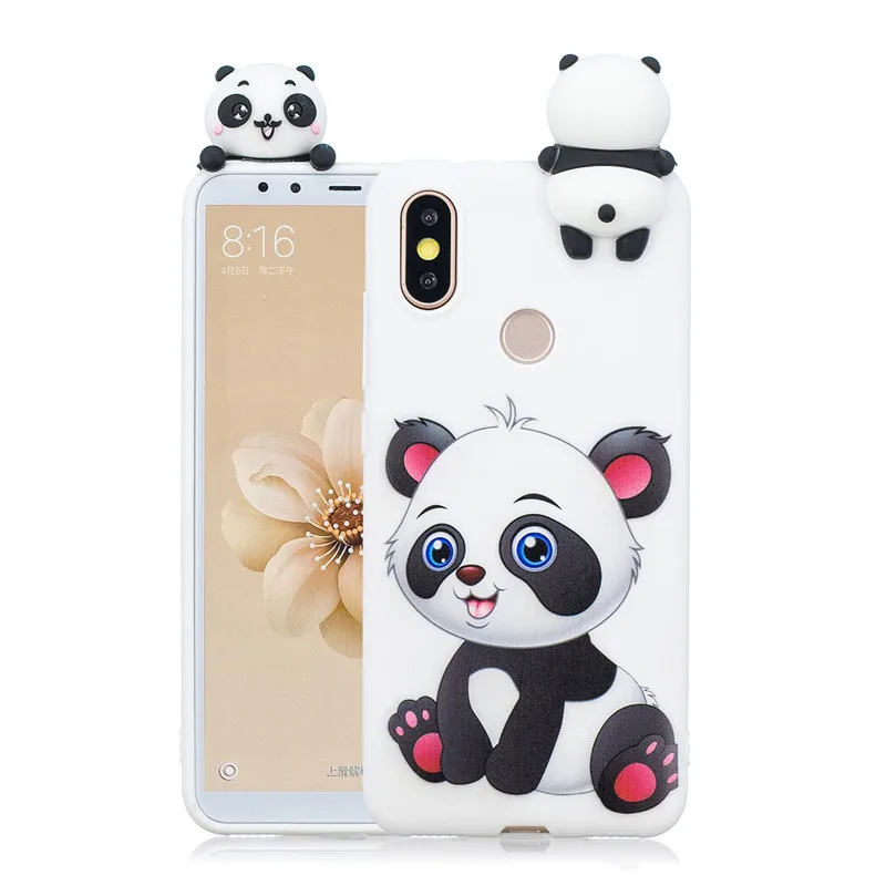 Чехол для Xiaomi Mi A1 A2 Lite чехол с 3D рисунком единорога панды совы силиконовый из ТПУ