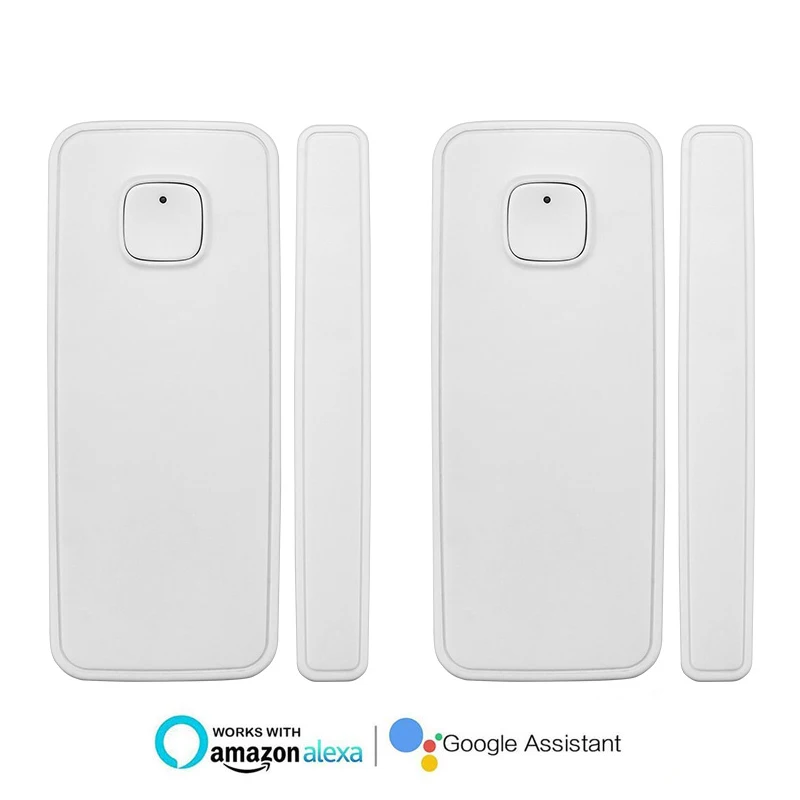 

2pcs Smart Home Security Wireless Door Alarm Smart House Window Door Sensor Works With Alexa Google Home IFTTT Smart Life Tuya