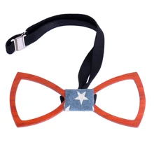 Ручной работы Для мужчин резные полые Форма дерево галстук-бабочка Деревянный Цвет Ретро Бабочка праздники Свадьба для рождественской вечеринки подарок галстук