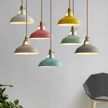 

Modern Pendant Light Wood Light Aluminium Lampshade Nordic Style Suspension Luminaire Hanging Lamp Vintage Pendant Lamp Rustic