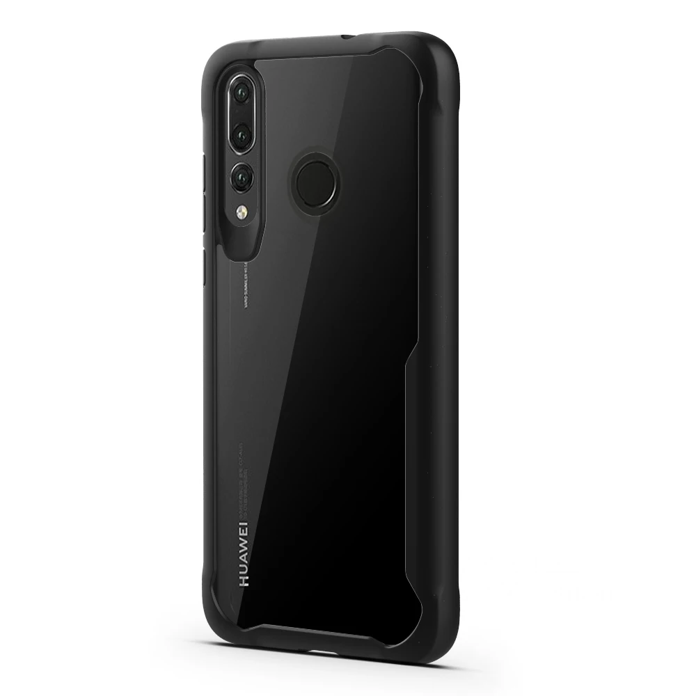 For Huawei Nova 4 Nova4 Case Soft Silicone+Transparent PC Armor Protective Back cover Case for Huawei Nova 4 Shell 