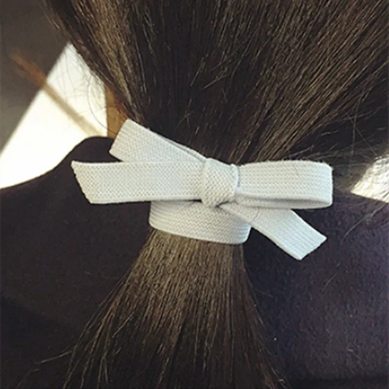 

Hot Bow Tie Lovely Women Girls Elastic Hair Bands Pretty Fashion Headwear Cute Hair rope Hair Accessories