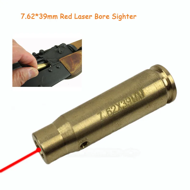 

DSstyles CAL: 7.62X39mm Caliber Cartridge Air Gun SKS Red Laser Bore Sighter Tactical BoreSighter Air Soft Laser Pointer Sight