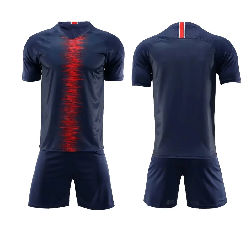 

men's t-shirt shorts set hommes tees 2019 Football Team Youth Football Jerseys Shorts, France Men Soccer jersey Custom uniforms