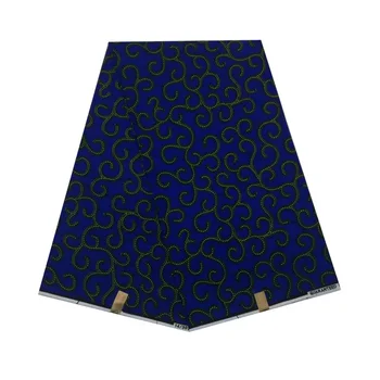 

2019 wax african wax veritable block 6yards 100% cotton nigerian soft breathable High quality V-L 591