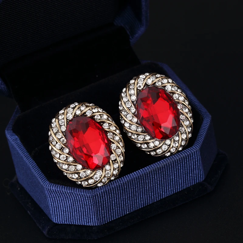 2017 Newest Classic Earrings For Women Fashion Glass Stud Hot Sale Wedding Party Daily Jewelry ED-SB171 | Украшения и аксессуары