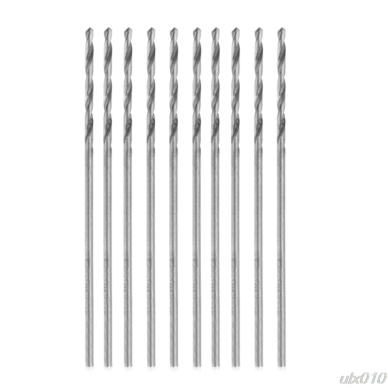 Hot 10Pcs HSS High Speed White Steel Twist Drill Bit Set For Rotary Tool