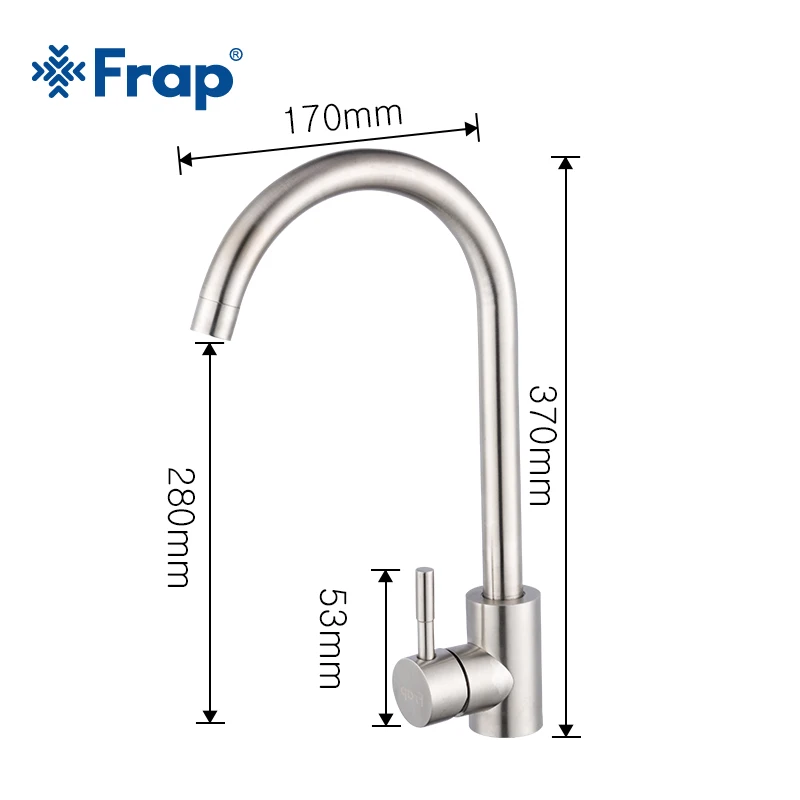 Frap Stainless Steel Kitchen Faucet Hot & Cold Water 360 Rotate Oatmeal Mixer Faucet for Kitchen Torneira Cozinha Y40107/-1 Frap Stainless Steel Kitchen Faucet Hot & Cold Water 360 Rotate Oatmeal Mixer Faucet for Kitchen Torneira Cozinha Y40107/-1