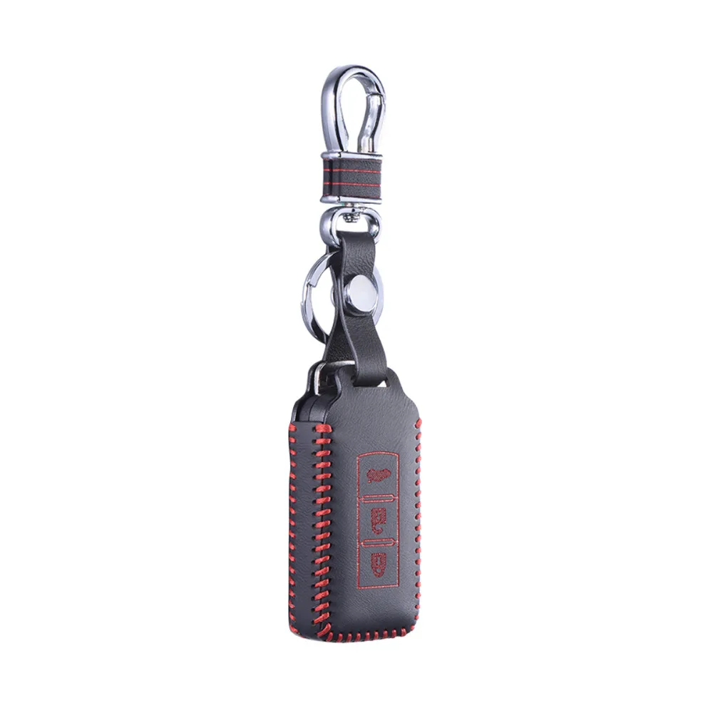 Кожаный чехол для ключей Mitsubishi Outlander Lancer 10 EX Pajero Galant Sport ASX RVR L200|fob cover|fob chainkey mitsubishi