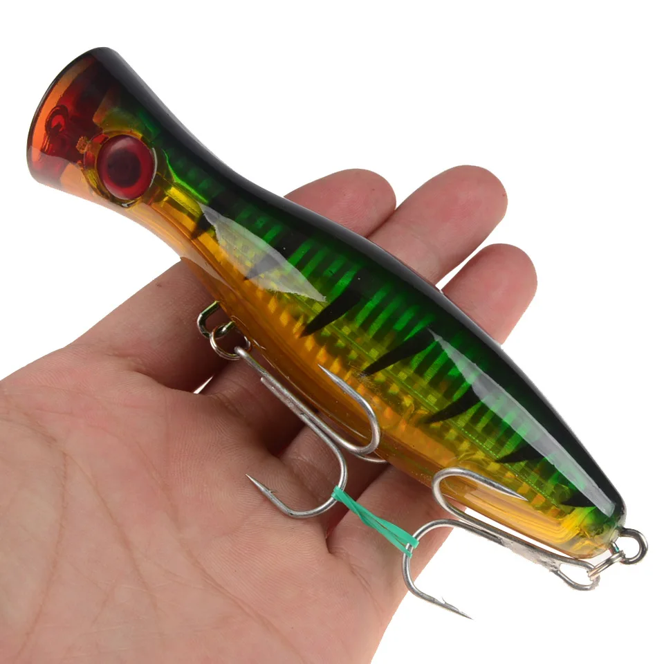 

1pcs 12cm 40g Big Popper Fishing lure Pesca ABS Crankbait Wobblers Hard Bait Iscas Bass Carp Pike Fishing Tackle
