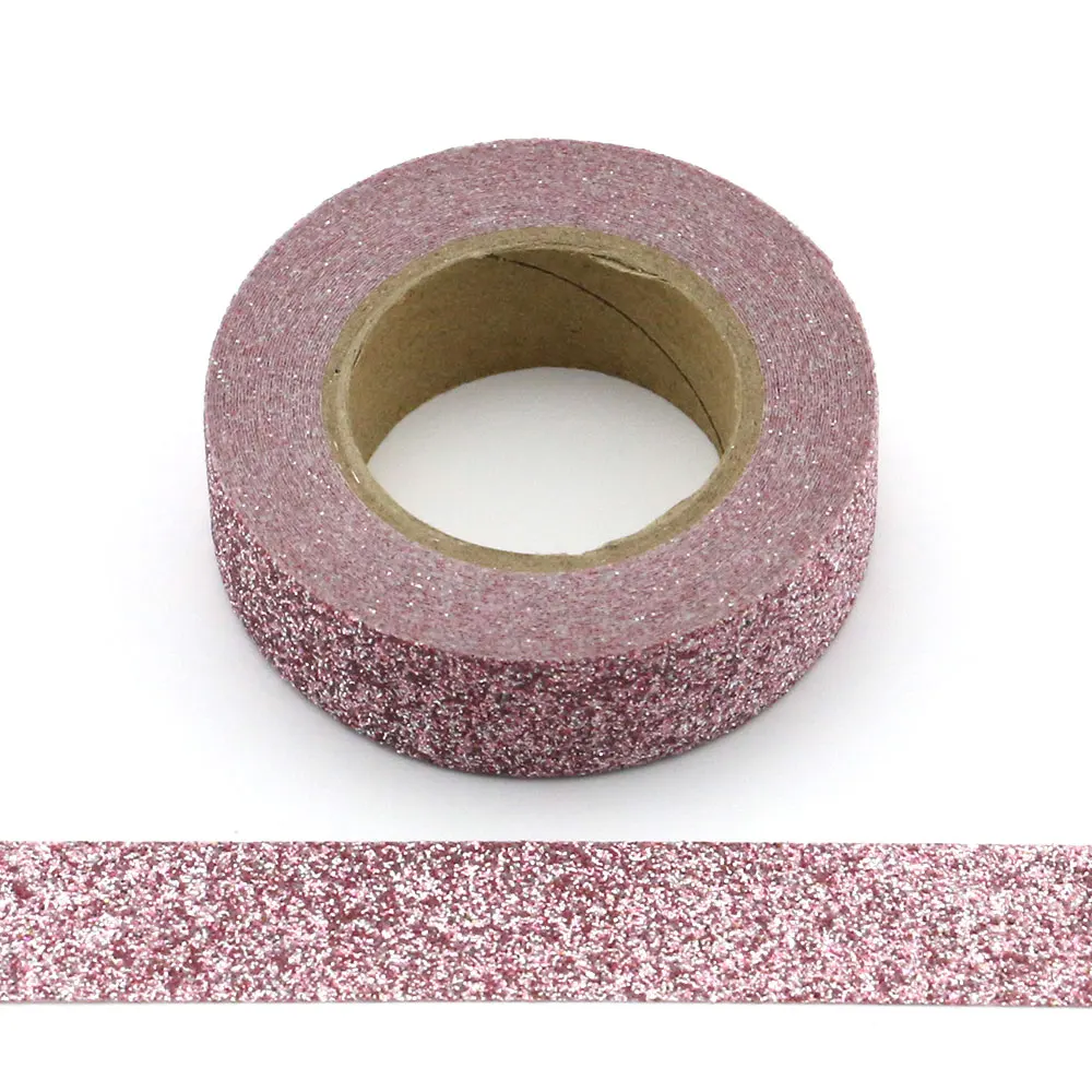

1pcs Adhesive Glitter purple Washi Tape Scrapbooking Christmas Party Kawaii Cute Decorative Paper Crafts Hot Sale