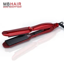 Профессиональные керамические гофрированного железа для волна гофра Утюги керлинг конуса отрегулировать температуру Широкий волос пластинка-3369