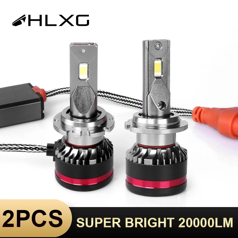 HLXG CSP h7 светодиодный светильник мини фара для мотоцикла автомобиля