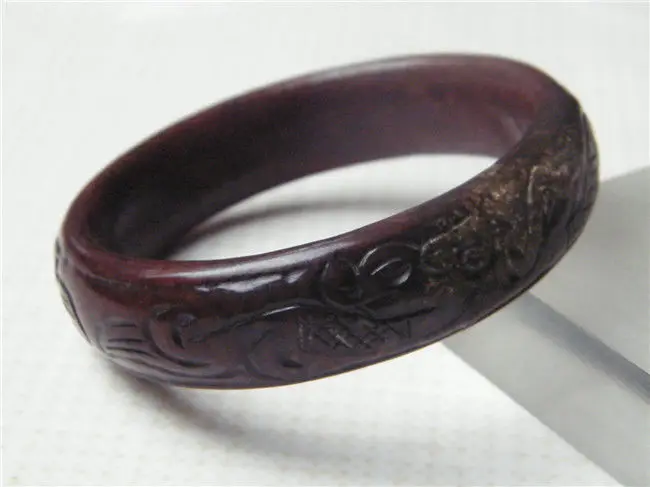

Hot sell ->@@ NEW UNIQUE CHINA ANCIENT CARVING JADE JEWELRY100% NATURAL JADE BRACELET 58MM NEW -Top quality free shipping