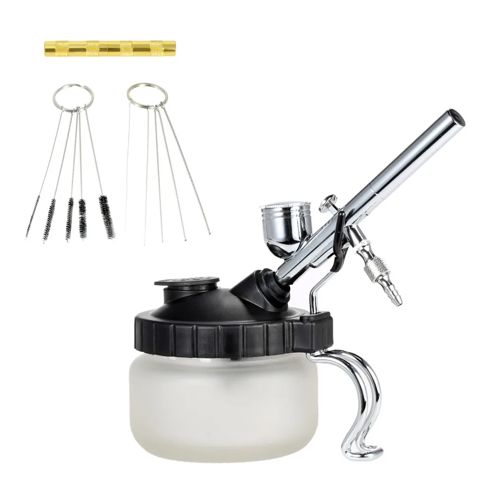 

Airbrush Washing Tool Set Clean Pot Air Brush Pen Paint Cleaning Jar Bottle Needle Nozzle Bristles Brushes Filters Spray Machine