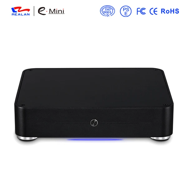 Realan Алюминий Mini ITX корпус E W44 тонкий HTPC Настольный компьютер без Процессор|aluminum mini