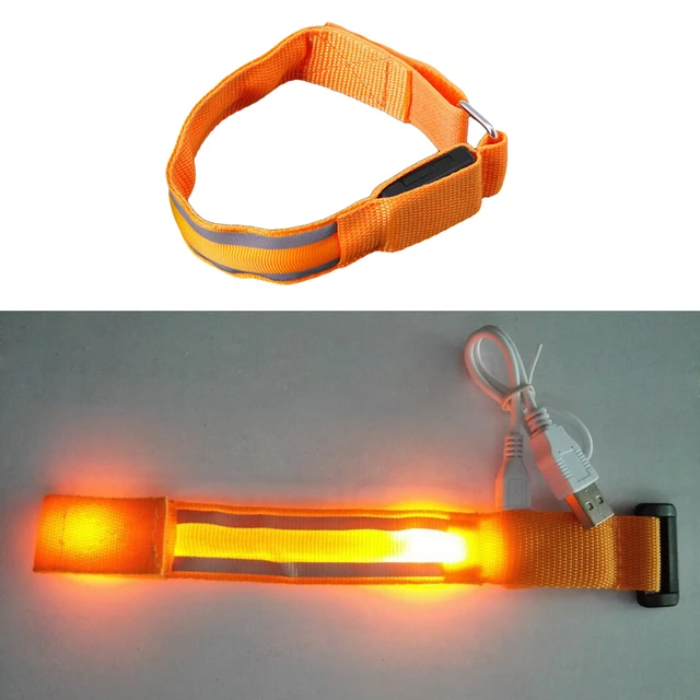 Hand Strap Wristband LED Luminous Arm Bracelet Light Shine Flash Glowing Luminous Belt Bracelets Wrist Glow Party Supplies