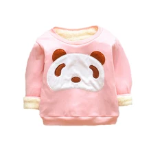 Свитер для девочек зимний детский бархатный толстый теплый свитер с длинными рукавами для малышей, детская спортивная одежда Рождественская Одежда для мальчиков