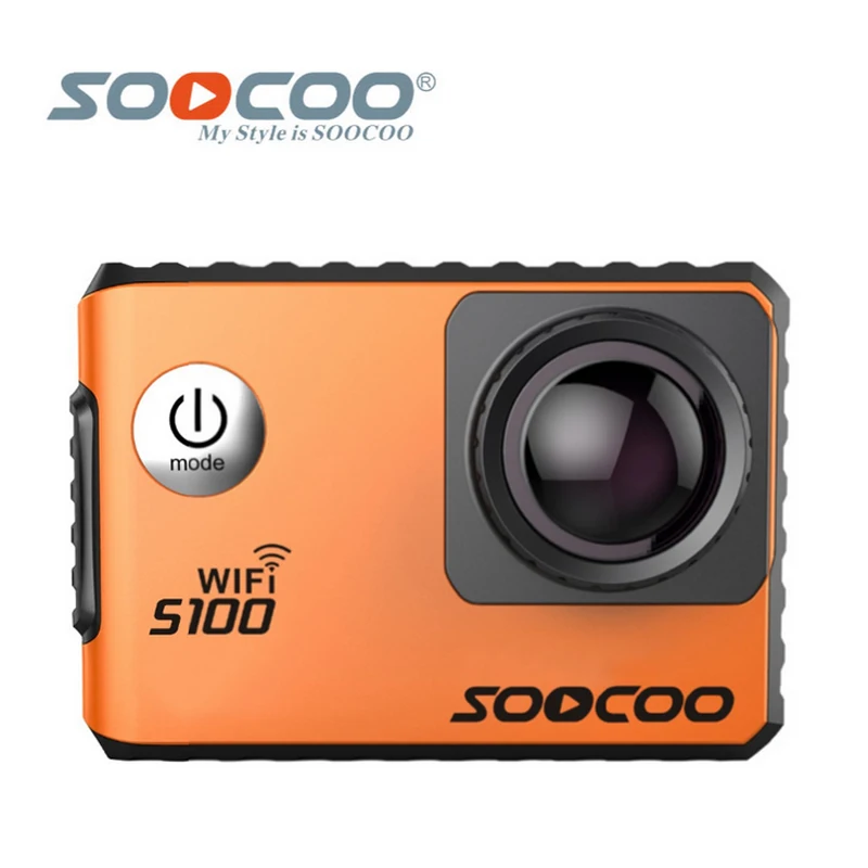 SOOCOO S100 2,0 экран с разрешением 4 K Wifi Экшн-камера, спортивные DV с водонепроницаемым чехлом и возможностью погружения на глубину до 30 м