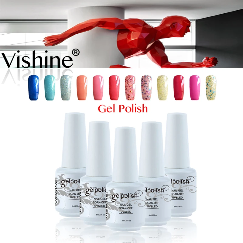 Vishine UV LED Curing Nail Gel Long Lasting UV Nail Polish Manicure Top