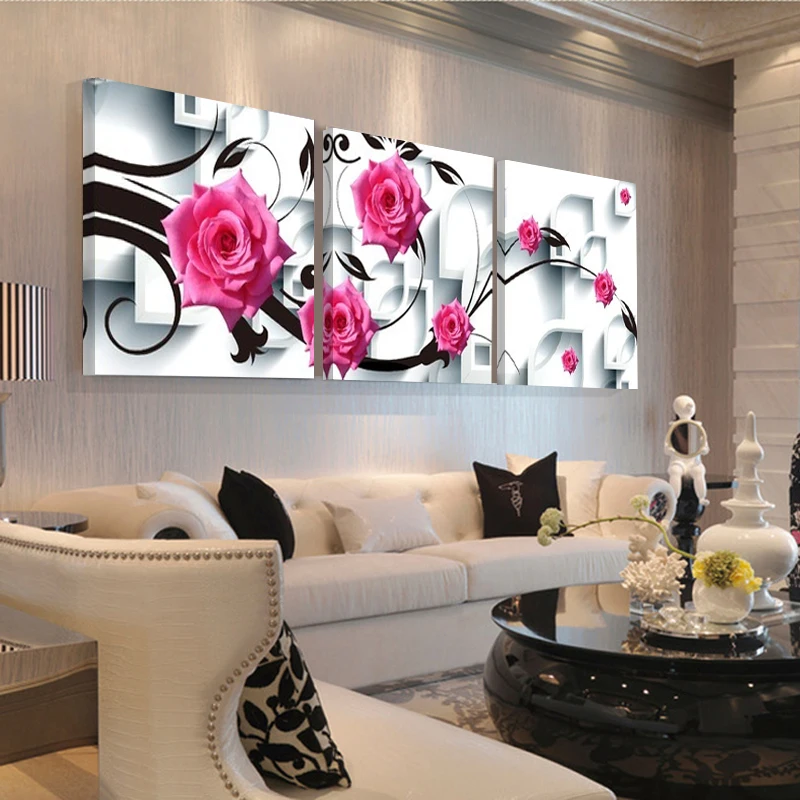 Large-Canvas-Wall-Art-Flower-Canvas-Painting-3D-Rose-Flower-Wall-Decor-Painting-Pictures-Living-Room (1)