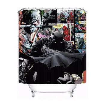

Custom Batman Dzhoker Joker Bathroom Acceptable Shower Curtain Polyester Fabric Bathroom Curtain #180320-01-168