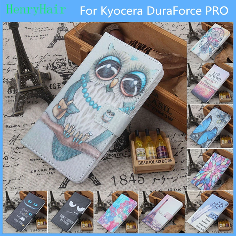 Hot! Cartoon Pattern PU Leather Cover Case Flip Card