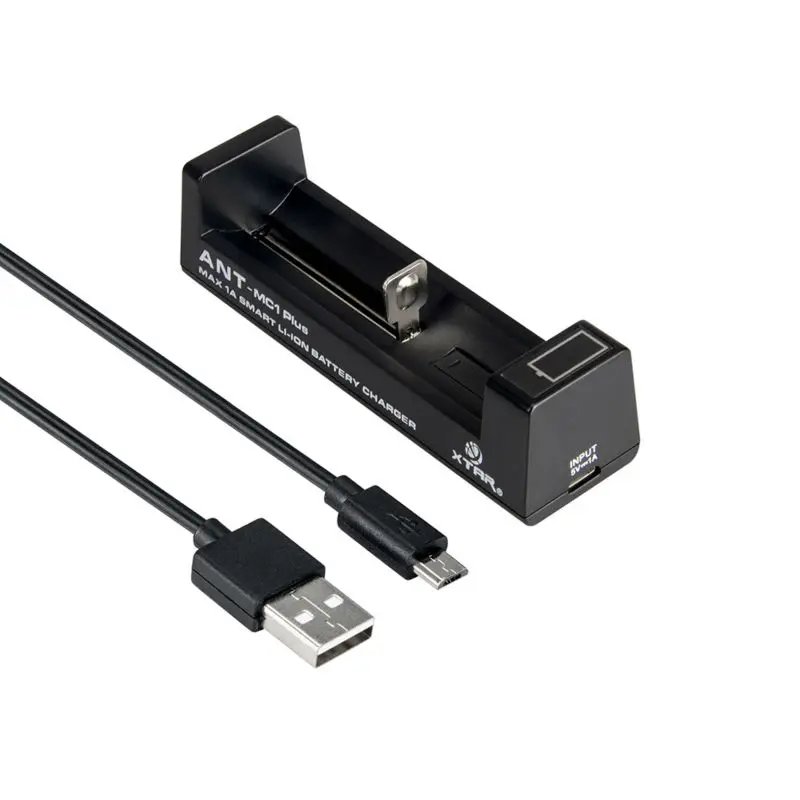 XTAR ANT MC1 плюс крошечные Дисплей USB Зарядное устройство для 10440 14500 16340 18700 26650 3,6 V 3,7 V Li-Ion 18650 батареи Зарядное устройство